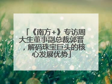 《南方+》专访周大生董事副总裁郭晋，解码珠宝巨头的核心发展优势