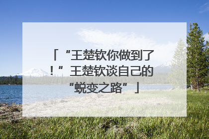 “王楚钦你做到了！”王楚钦谈自己的“蜕变之路”