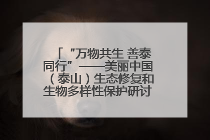 “万物共生 善泰同行”——美丽中国（泰山）生态修复和生物多样性保护研讨会成功举办