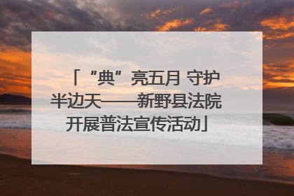 “典”亮五月 守护半边天——新野县法院开展普法宣传活动