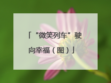 “微笑列车”驶向幸福（图）