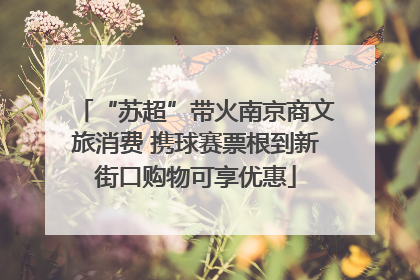 “苏超”带火南京商文旅消费 携球赛票根到新街口购物可享优惠