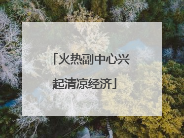 火热副中心兴起清凉经济