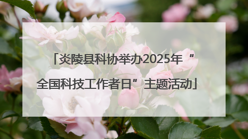 炎陵县科协举办2025年“全国科技工作者日”主题活动