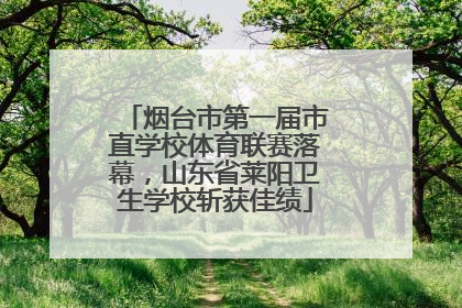 烟台市第一届市直学校体育联赛落幕，山东省莱阳卫生学校斩获佳绩