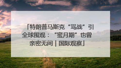 特朗普马斯克“骂战”引全球围观：“蜜月期”也曾亲密无间｜国际观察