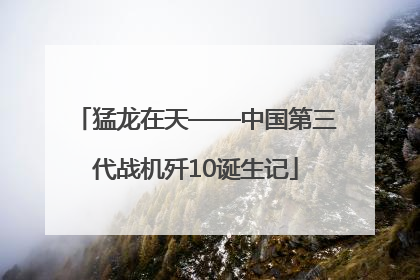 猛龙在天——中国第三代战机歼10诞生记