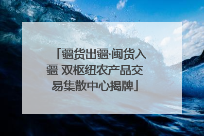 疆货出疆·闽货入疆 双枢纽农产品交易集散中心揭牌