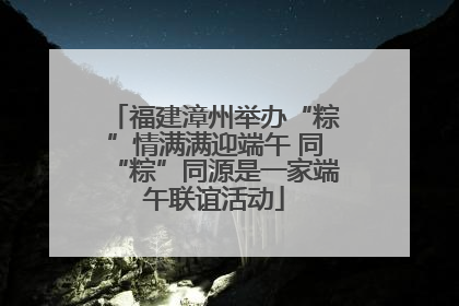 福建漳州举办“粽”情满满迎端午 同“粽”同源是一家端午联谊活动
