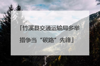 竹溪县交通运输局多举措争当“碳路”先锋