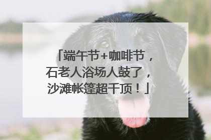端午节+咖啡节，石老人浴场人鼓了，沙滩帐篷超千顶！