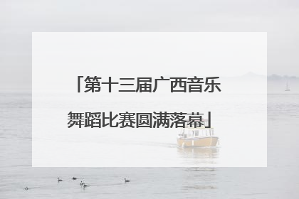 第十三届广西音乐舞蹈比赛圆满落幕