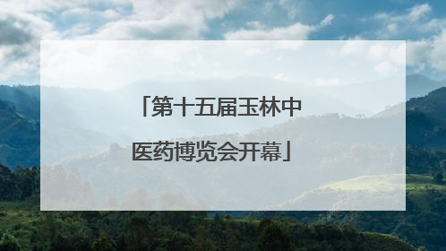 第十五届玉林中医药博览会开幕