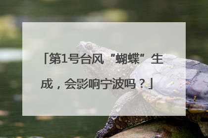 第1号台风“蝴蝶”生成，会影响宁波吗？