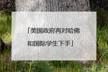 美国政府再对哈佛和国际学生下手