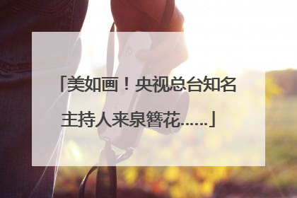 美如画！央视总台知名主持人来泉簪花……