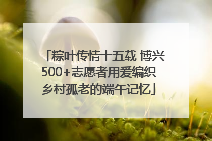 粽叶传情十五载 博兴500+志愿者用爱编织乡村孤老的端午记忆
