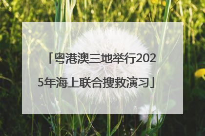 粤港澳三地举行2025年海上联合搜救演习