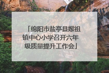 绵阳市盐亭县嫘祖镇中心小学召开六年级质量提升工作会
