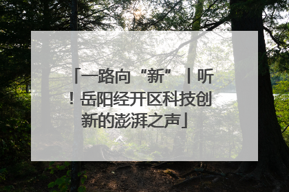 一路向“新”丨听！岳阳经开区科技创新的澎湃之声