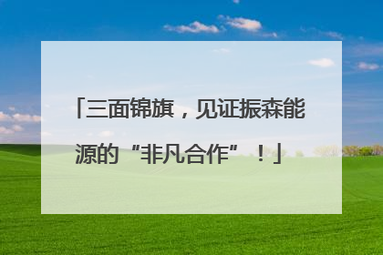 三面锦旗，见证振森能源的“非凡合作”！