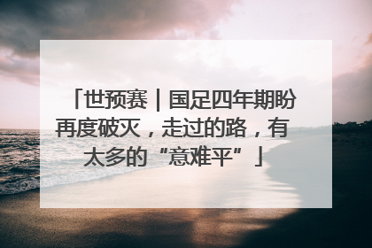 世预赛｜国足四年期盼再度破灭，走过的路，有太多的“意难平”