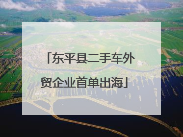 东平县二手车外贸企业首单出海