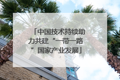 中国技术持续助力共建“一带一路”国家产业发展