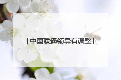 中国联通领导有调整
