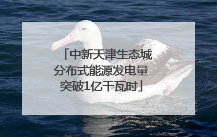 中新天津生态城分布式能源发电量突破1亿千瓦时