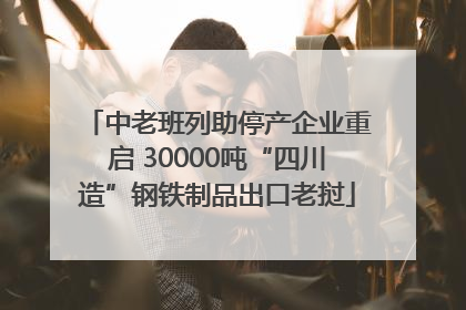中老班列助停产企业重启 30000吨“四川造”钢铁制品出口老挝