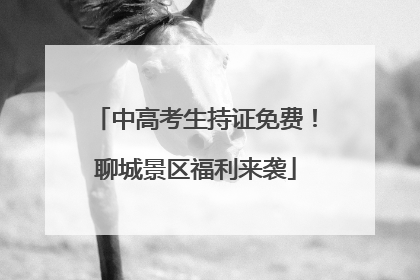 中高考生持证免费！聊城景区福利来袭