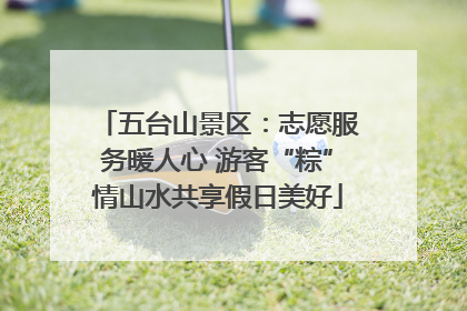 五台山景区：志愿服务暖人心 游客“粽”情山水共享假日美好