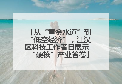 从“黄金水道”到“低空经济”，江汉区科技工作者日展示“硬核”产业答卷