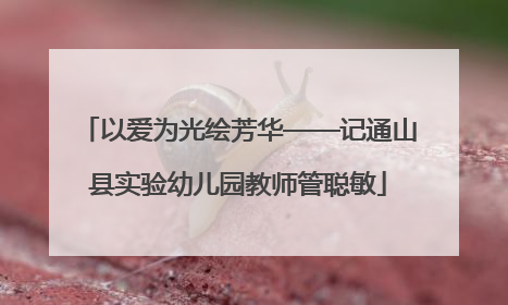 以爱为光绘芳华——记通山县实验幼儿园教师管聪敏