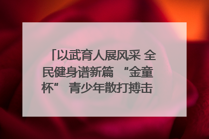 以武育人展风采 全民健身谱新篇 “金童杯” 青少年散打搏击邀请赛圆满落幕
