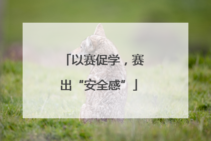 以赛促学，赛出“安全感”