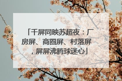 千屏同映苏超夜：厂房屏、商圈屏、村落屏，屏屏沸腾球迷心