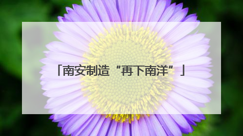 南安制造“再下南洋”