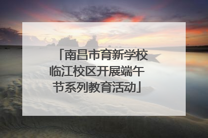 南昌市育新学校临江校区开展端午节系列教育活动
