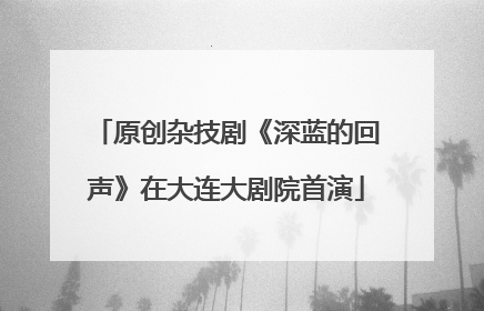 原创杂技剧《深蓝的回声》在大连大剧院首演