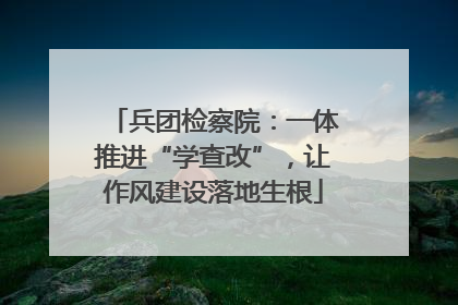 兵团检察院：一体推进“学查改”，让作风建设落地生根
