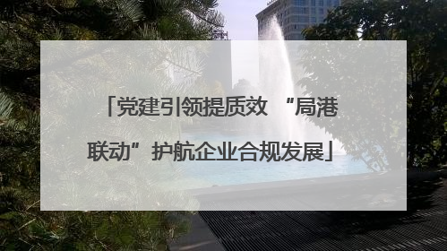 党建引领提质效 “局港联动”护航企业合规发展