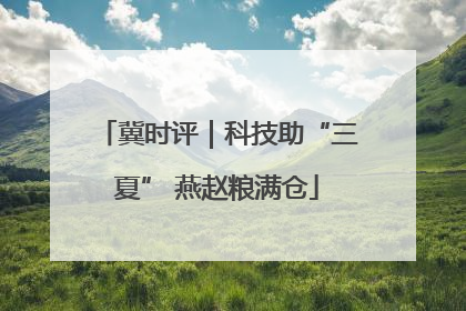 冀时评｜科技助“三夏” 燕赵粮满仓