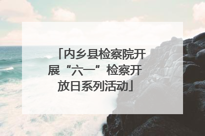 内乡县检察院开展“六一”检察开放日系列活动