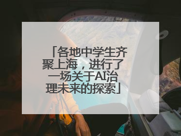 各地中学生齐聚上海，进行了一场关于AI治理未来的探索