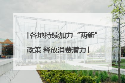 各地持续加力“两新”政策 释放消费潜力