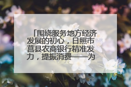 围绕服务地方经济发展的初心，日照市莒县农商银行精准发力，提振消费——为文旅注入金融动能
