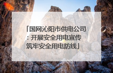 国网沁阳市供电公司：开展安全用电宣传 筑牢安全用电防线