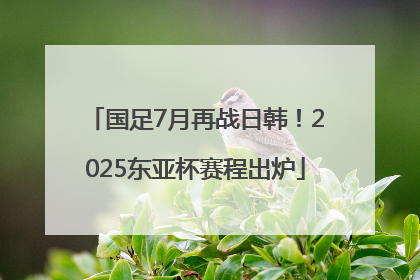 国足7月再战日韩！2025东亚杯赛程出炉
